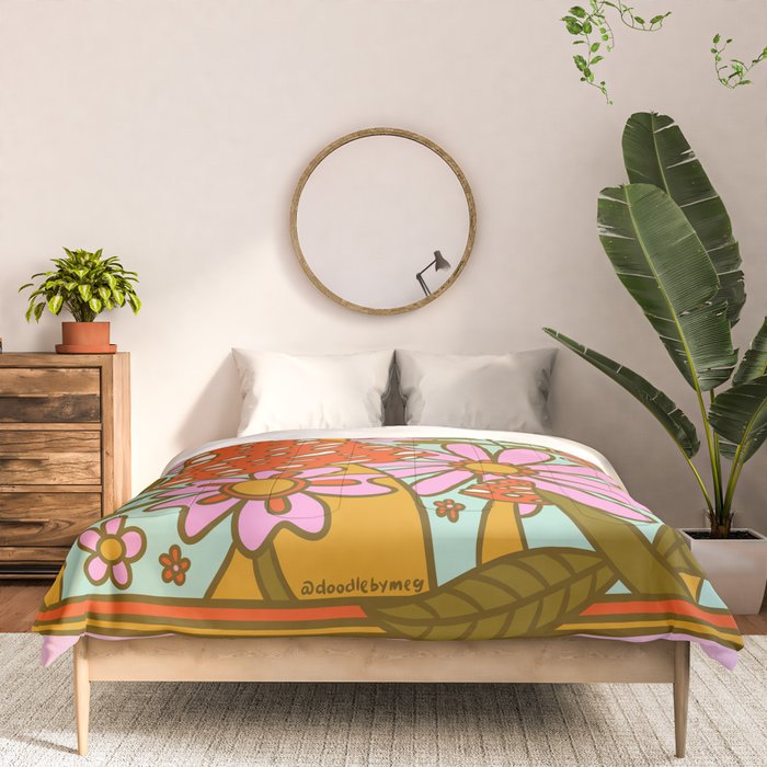 Mushrooms and Flowers Comforter Gallery Image 3