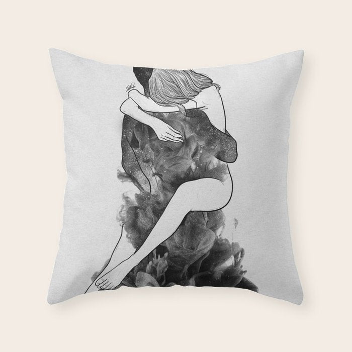 I find peace in your hug (E). Throw Pillow Gallery Image 6