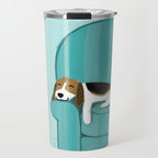 Happy Couch Beagle | Cute Sleeping Dog Travel Mug Gallery Image 1