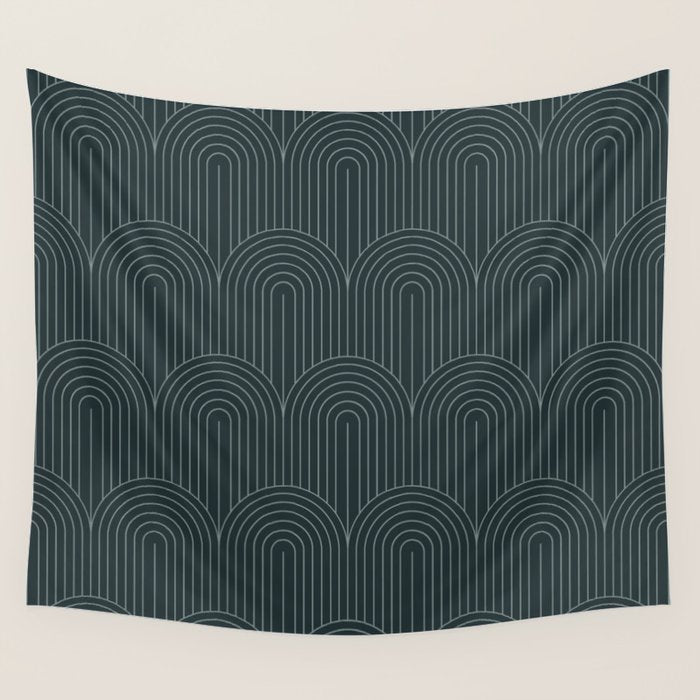 Art Deco Arch Pattern LI Wall Tapestry Gallery Image 4