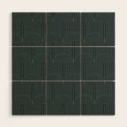 Art Deco Arch Pattern LI Wood Wall Art Gallery Image 1