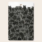 Suspicious Cats Cutting Board Gallery Image 1