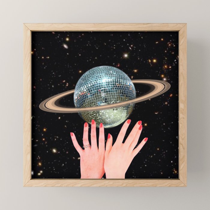 Saturn Disco Mini Art Print Gallery Image 1