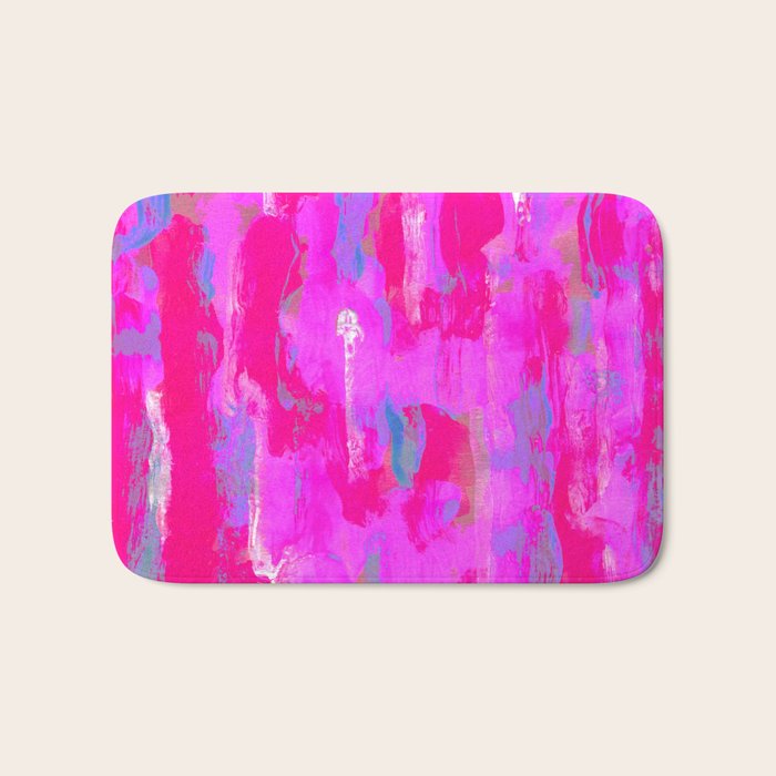 Vibrant Pink Bath Mat Gallery Image 1