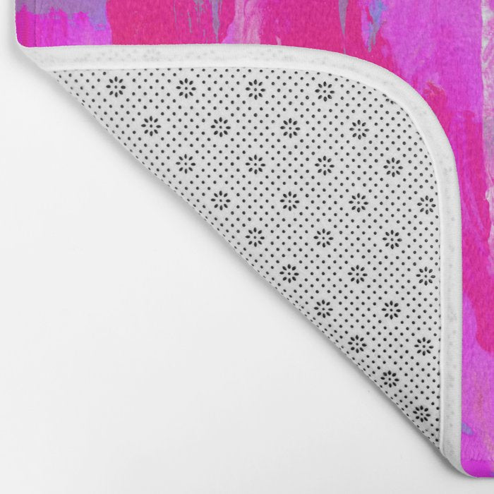 Vibrant Pink Bath Mat Gallery Image 2