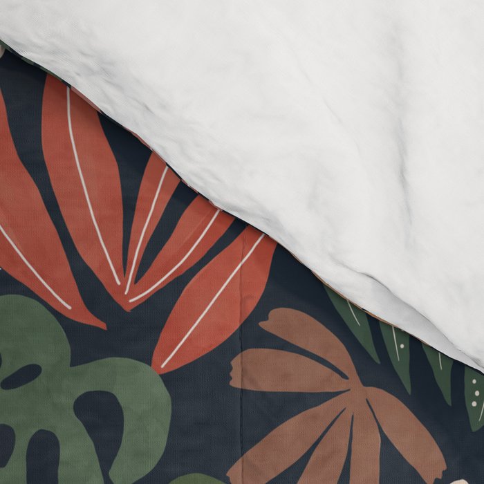 Dark Bohemian Tropical Charm Comforter Gallery Image 4