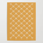 Bows & Ribbons Pattern XIX Peach Orange Poster Gallery Image 4