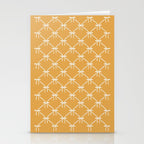 Bows & Ribbons Pattern XIX Peach Orange Stationery Card Gallery Image 2