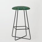 Web of Wyrd - Malachite, Leather and Golden texture Stool Gallery Image 1