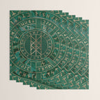 Web of Wyrd - Malachite, Leather and Golden texture Wrapping Paper Gallery Image 3