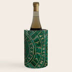 Web of Wyrd - Malachite, Leather and Golden texture Wine Chiller Gallery Image 3