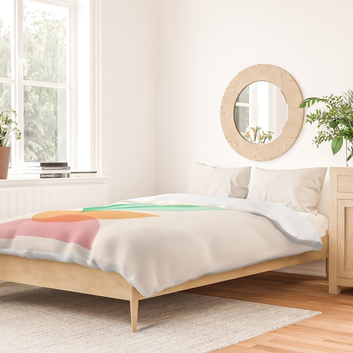 Summer Stack Abstract Plant Illustration Duvet Cover Gallery Image 2