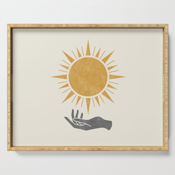 Sunburst Hand Serving Tray Gallery Image 1