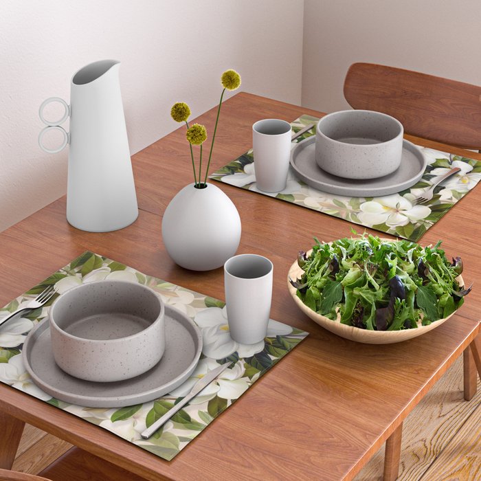 Magnolia Flowers Spring Blossom Placemat Gallery Image 2