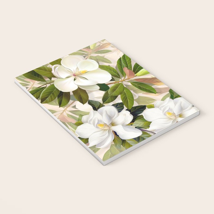 Magnolia Flowers Spring Blossom Notebook Gallery Image 3