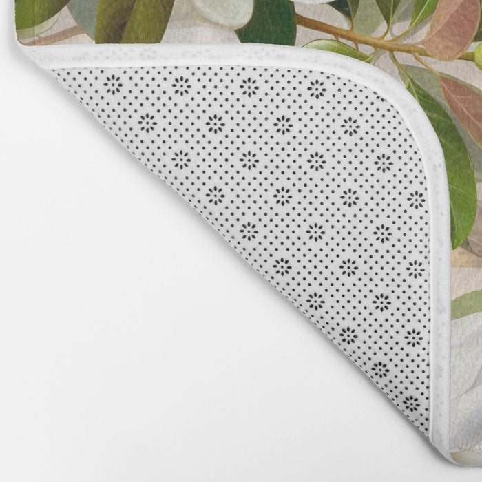 Magnolia Flowers Spring Blossom Bath Mat Gallery Image 2