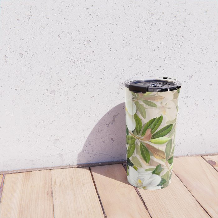Magnolia Flowers Spring Blossom Travel Mug Gallery Image 4