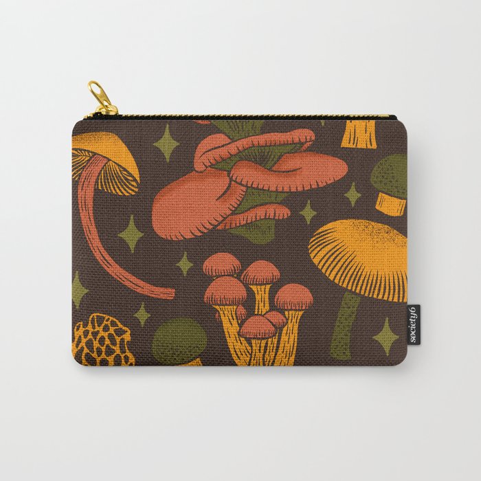 Texas Mushrooms âÂ Dark Multicolor Carry All Pouch Gallery Image 1