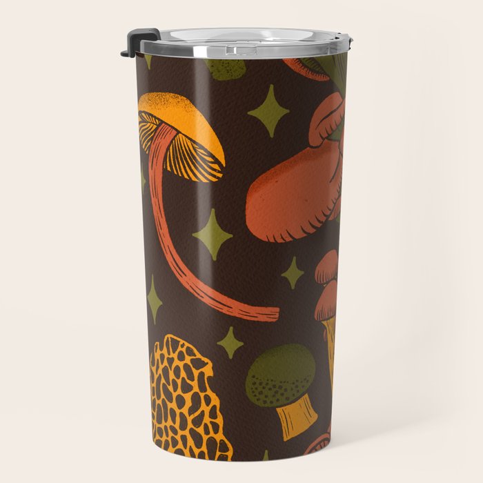 Texas Mushrooms âÂ Dark Multicolor Travel Mug Gallery Image 3
