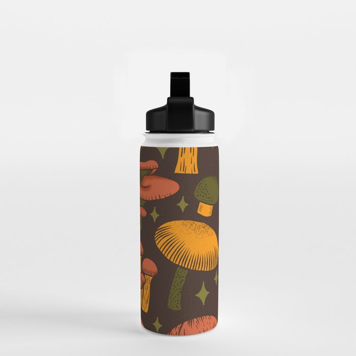 Texas Mushrooms âÂ Dark Multicolor Water Bottle Gallery Image 2