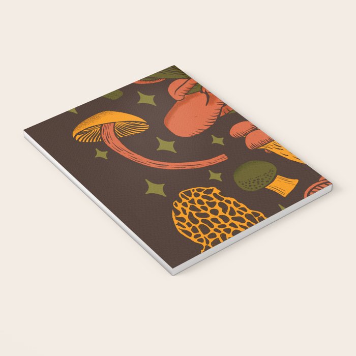 Texas Mushrooms âÂ Dark Multicolor Notebook Gallery Image 3