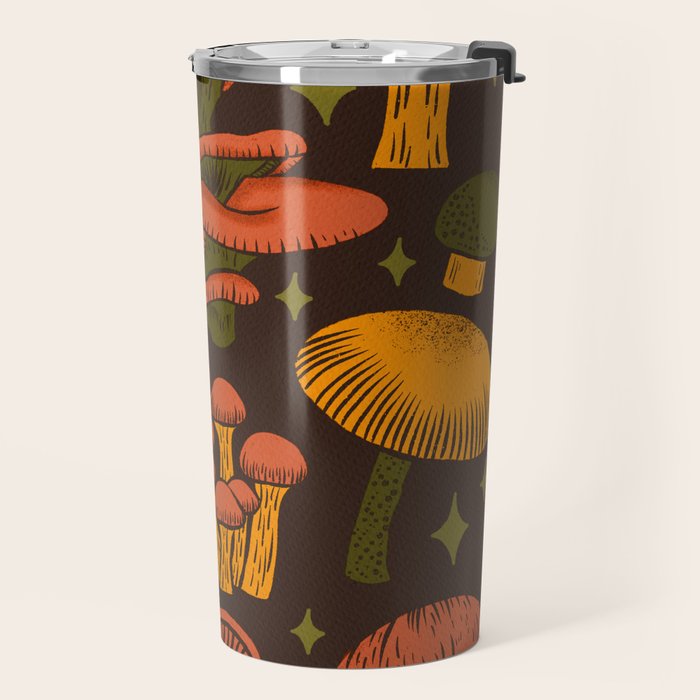 Texas Mushrooms âÂ Dark Multicolor Travel Mug Gallery Image 2