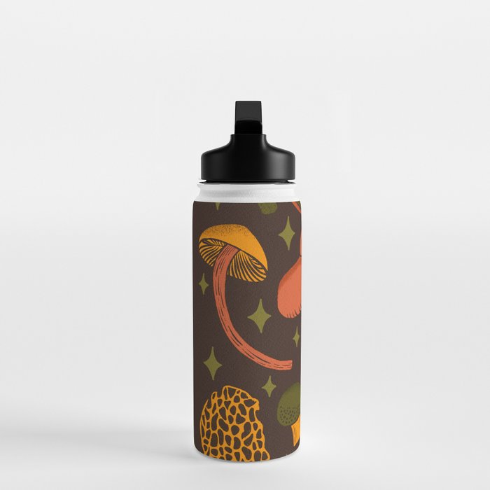 Texas Mushrooms âÂ Dark Multicolor Water Bottle Gallery Image 3