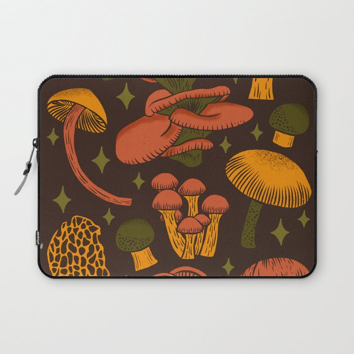 Texas Mushrooms âÂ Dark Multicolor Laptop Sleeve Gallery Image 1