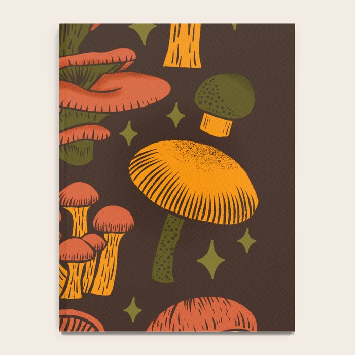 Texas Mushrooms âÂ Dark Multicolor Notebook Gallery Image 4