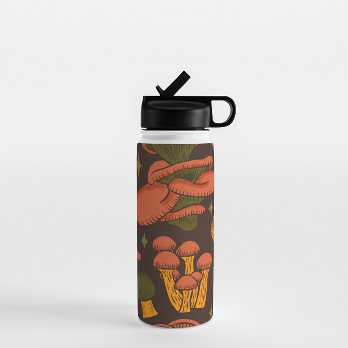 Texas Mushrooms âÂ Dark Multicolor Water Bottle Gallery Image 1
