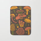 Texas Mushrooms âÂ Dark Multicolor Bath Mat Gallery Image 1