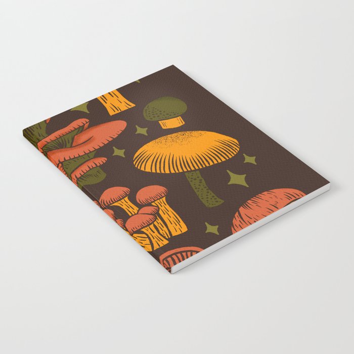 Texas Mushrooms âÂ Dark Multicolor Notebook Gallery Image 1