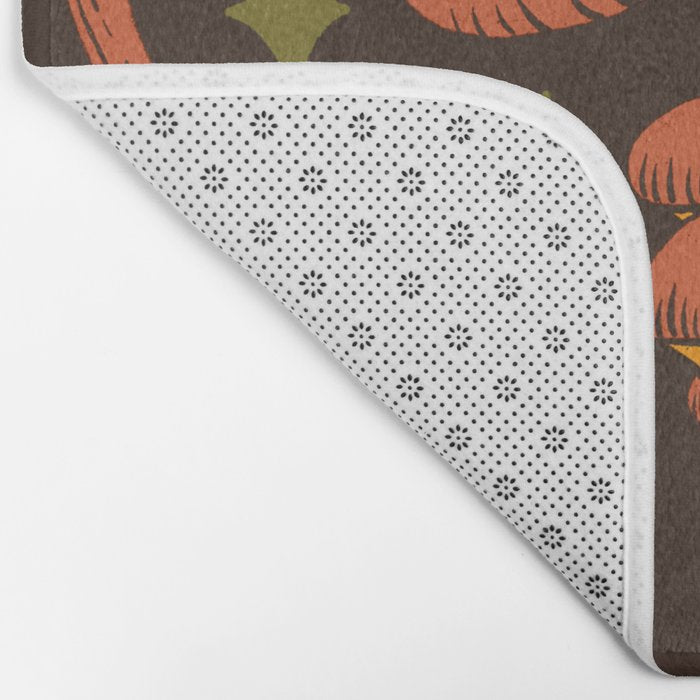 Texas Mushrooms âÂ Dark Multicolor Bath Mat Gallery Image 2