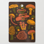 Texas Mushrooms âÂ Dark Multicolor Cutting Board Gallery Image 1