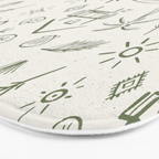 Modern Surf Shack . Paradise Green Bath Mat Gallery Image 3