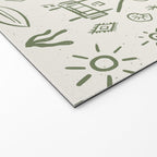 Modern Surf Shack . Paradise Green Welcome Mat Gallery Image 2