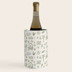 Modern Surf Shack . Paradise Green Wine Chiller Gallery Image 1