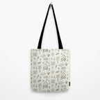 Modern Surf Shack . Paradise Green Tote Bag Gallery Image 2