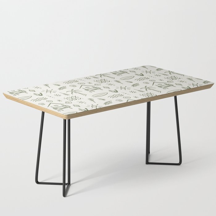 Modern Surf Shack . Paradise Green Coffee Table Gallery Image 1