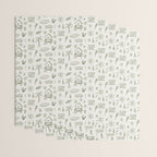 Modern Surf Shack . Paradise Green Wrapping Paper Gallery Image 3
