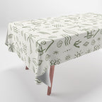 Modern Surf Shack . Paradise Green Tablecloth Gallery Image 1