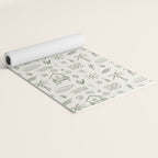 Modern Surf Shack . Paradise Green Yoga Mat Gallery Image 2