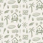 Modern Surf Shack . Paradise Green Coffee Mug Gallery Image 2