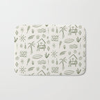 Modern Surf Shack . Paradise Green Bath Mat Gallery Image 1