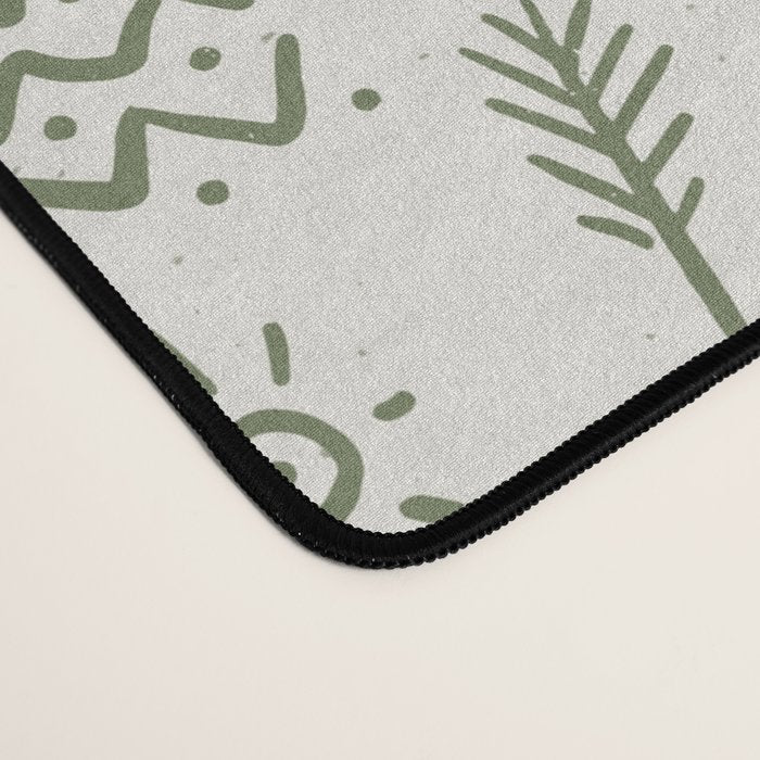 Modern Surf Shack . Paradise Green Desk Mat Gallery Image 4