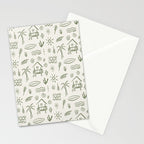 Modern Surf Shack . Paradise Green Stationery Card Gallery Image 2