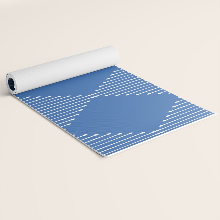 Geo (Sky Blue) Yoga Mat Gallery Image 2