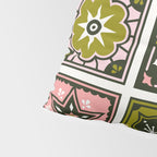 Talavera Mexican Tile - Blush & Sage Palette Pillow Sham Gallery Image 4