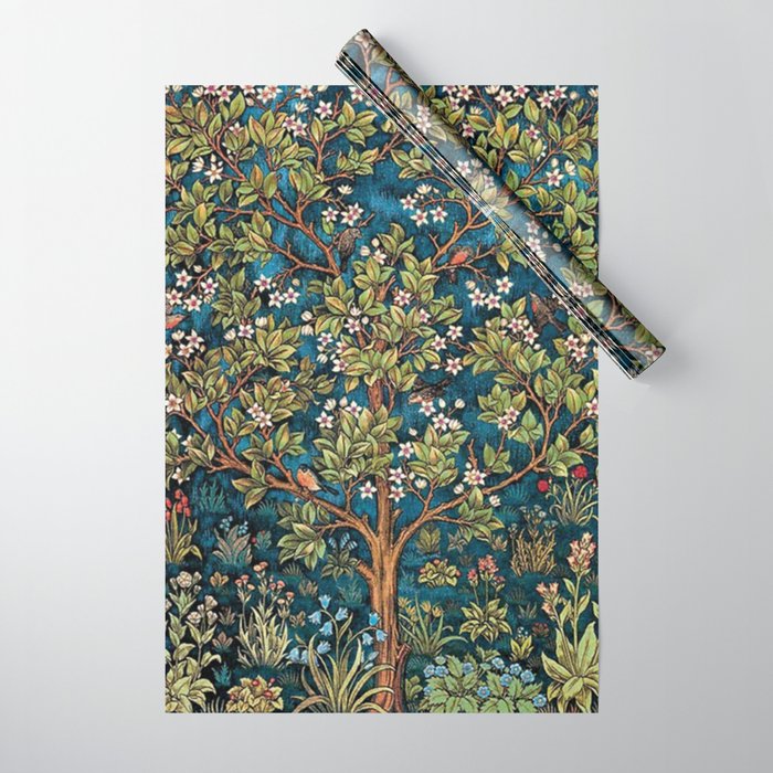 William Morris Tree Of Life, Morris floral,No, 1. Wrapping Paper Gallery Image 1