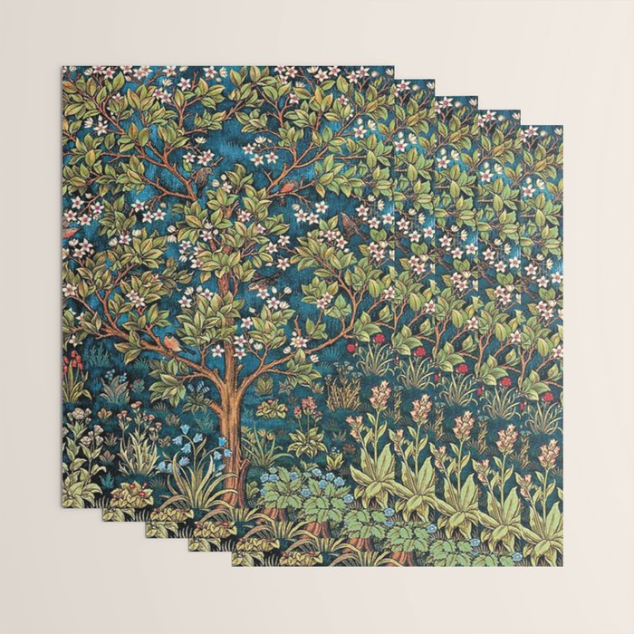 William Morris Tree Of Life, Morris floral,No, 1. Wrapping Paper Gallery Image 3
